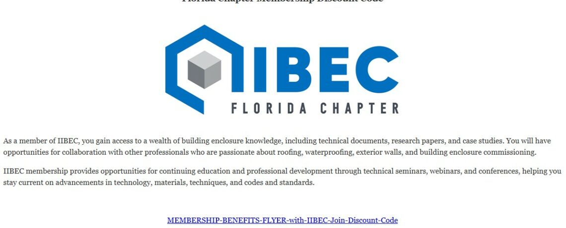 Florida Chapter Membership Discount Code
